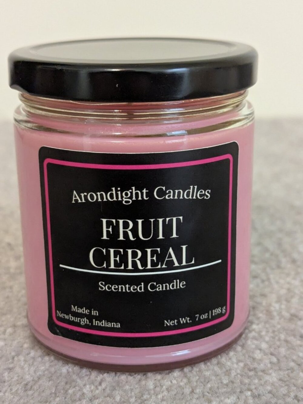 Fruit Cereal Scented Candle 9oz Jar Handmade Soy Wax Blend Home Fragrance - Picture 5 of 5